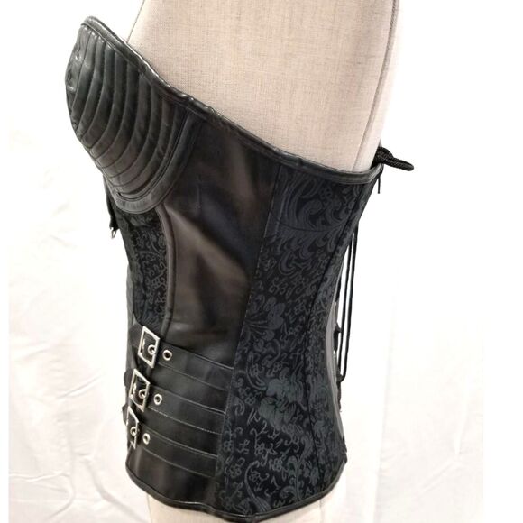 Faux Leather Corset/Bustier - Picture 4 of 5